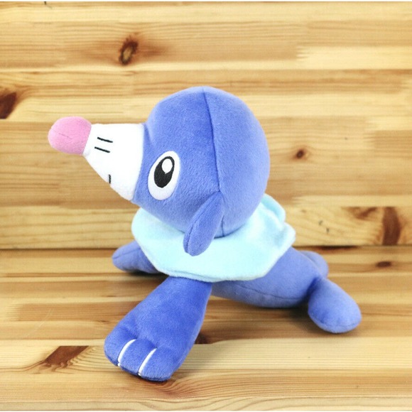 Pokemon 10" PLUSH POPPLIO Tomy Toy Stuffed Animal Collectible 2017 - Picture 1 of 4